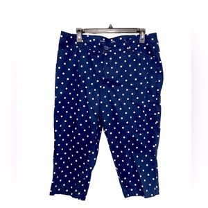 St. John’s Bay blue polka dot capri pants